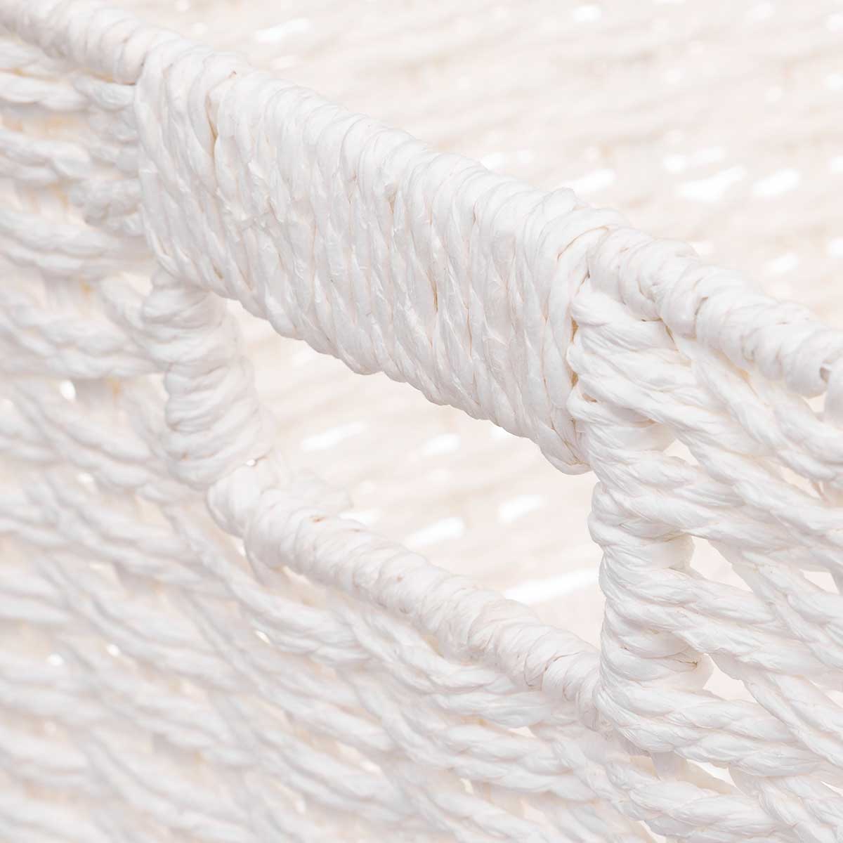 Cesta Blanca De Almacenaje 15x31x31Cm