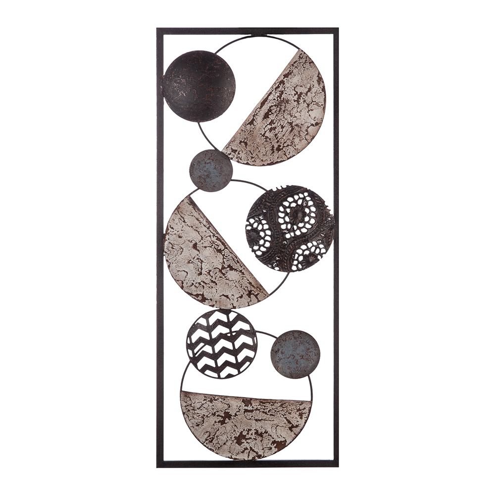 Cuadro Decorativo Metal Étnica 25x61Cm