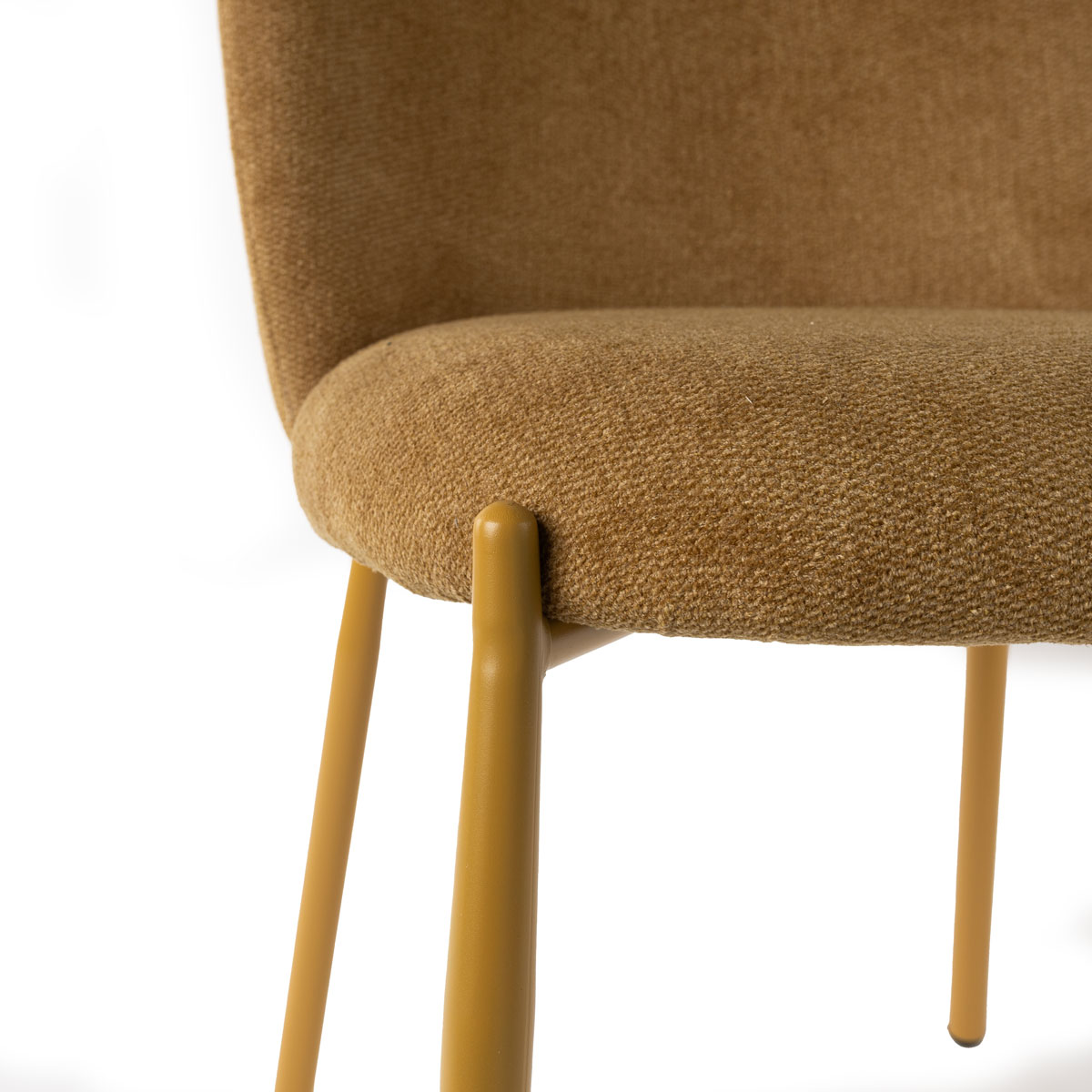 Silla MONTEVIL de tela ocre