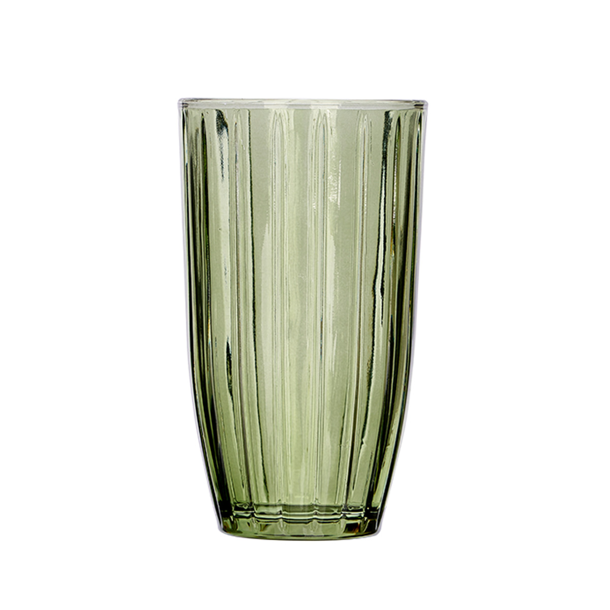 Vaso alto rayas 440ml de vidrio