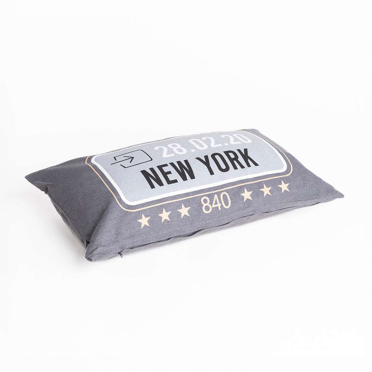 Almohada decorativa gris oscuro 30x50cm