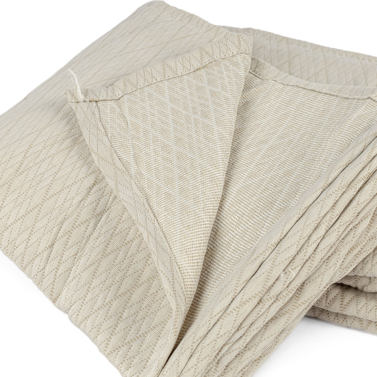 Colcha Rombos Beige 240x260Cm