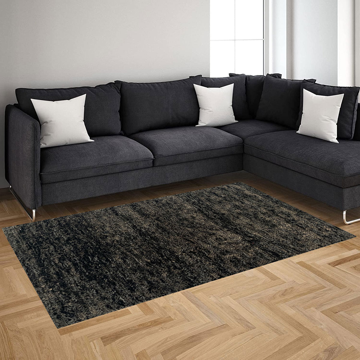 Alfombra LUX marr&oacute;n 120x160cm