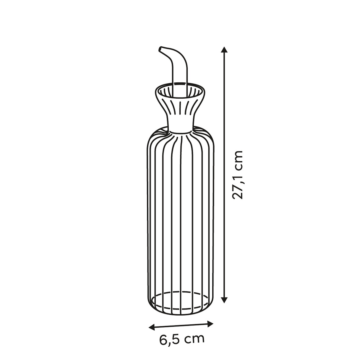 Vinagrera/Aceitera HARMONY de vidrio 0,5L