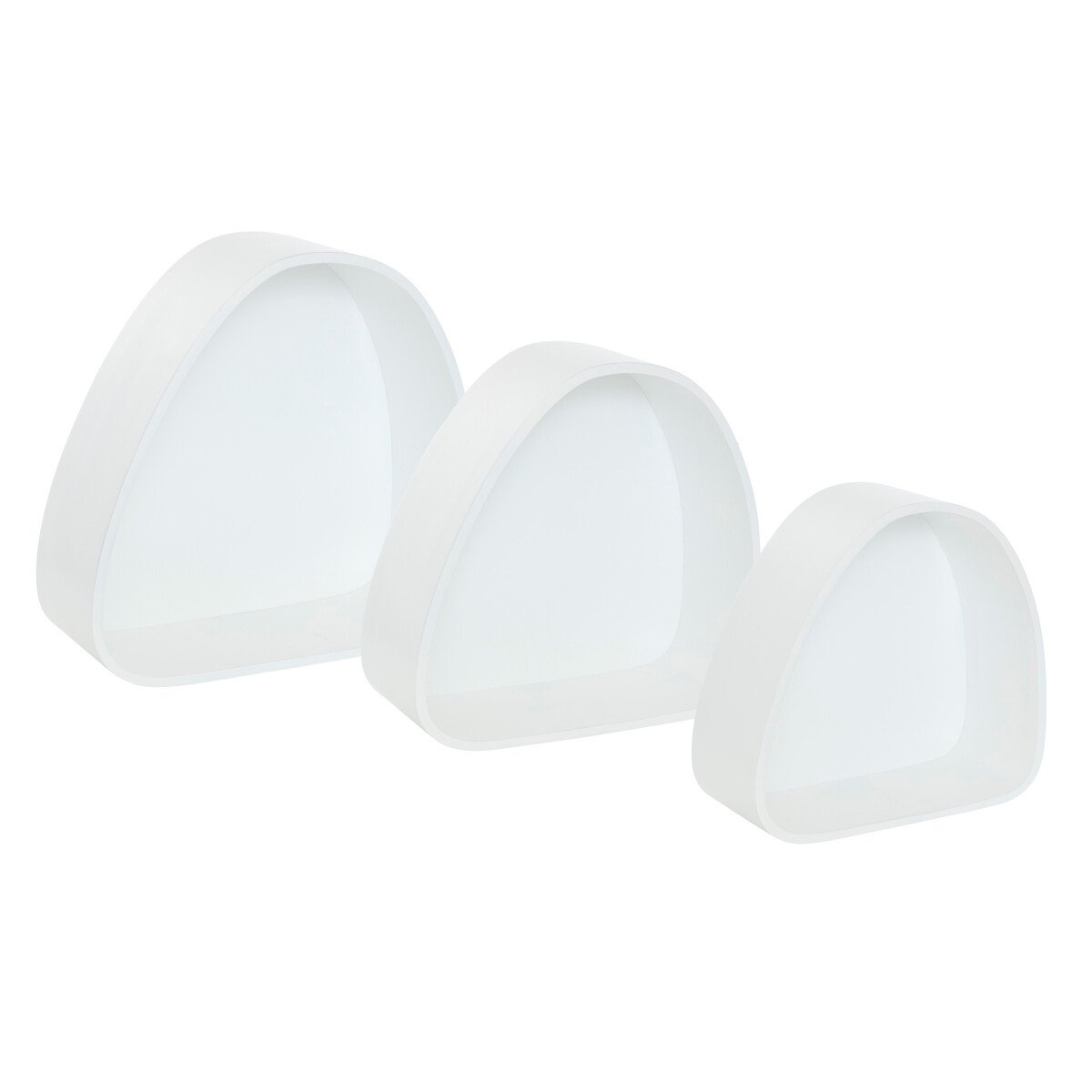 Set de 3 estantes SIEN mdf blanco