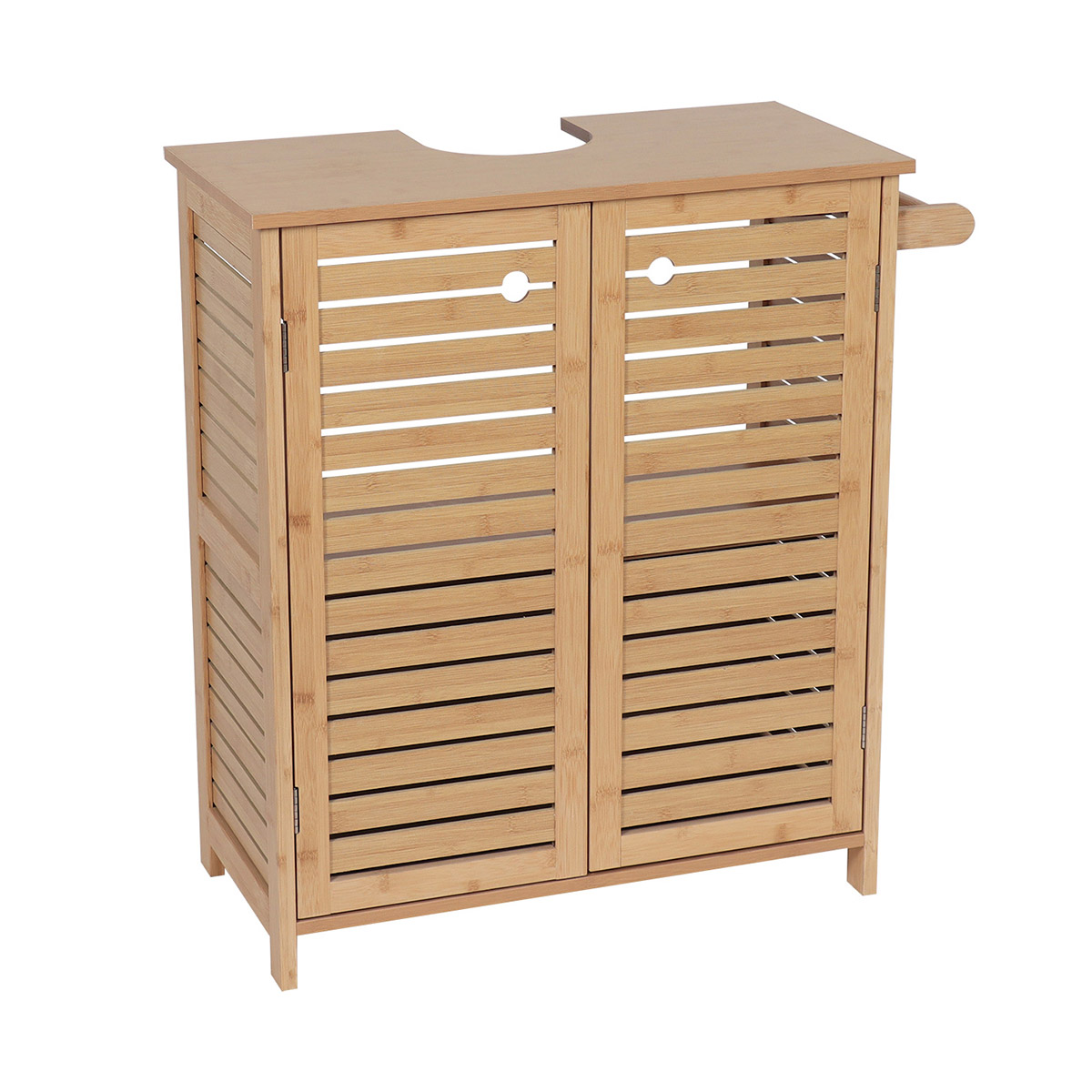 Armario bajo para lavabo TRINIDAD de mdf y bambú