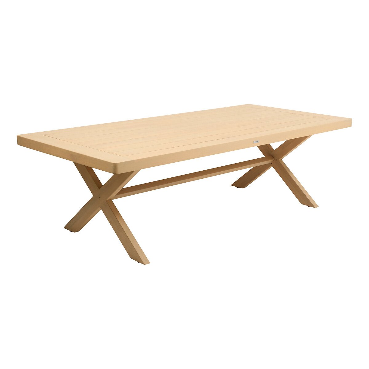 Mesa fija XENIA de madera de eucalipto
