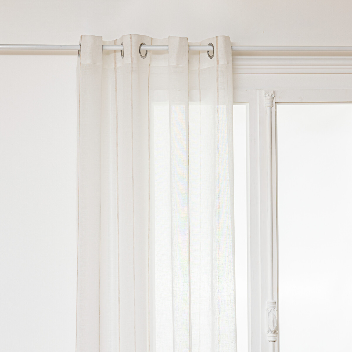 Cortina Nata Blanca A Rayas 140x240Cm