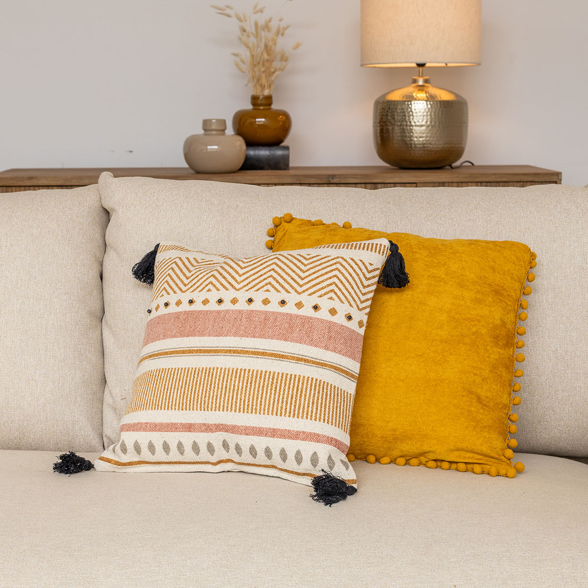 Funda De Coj&iacute;n A Rayas 40x40cm 