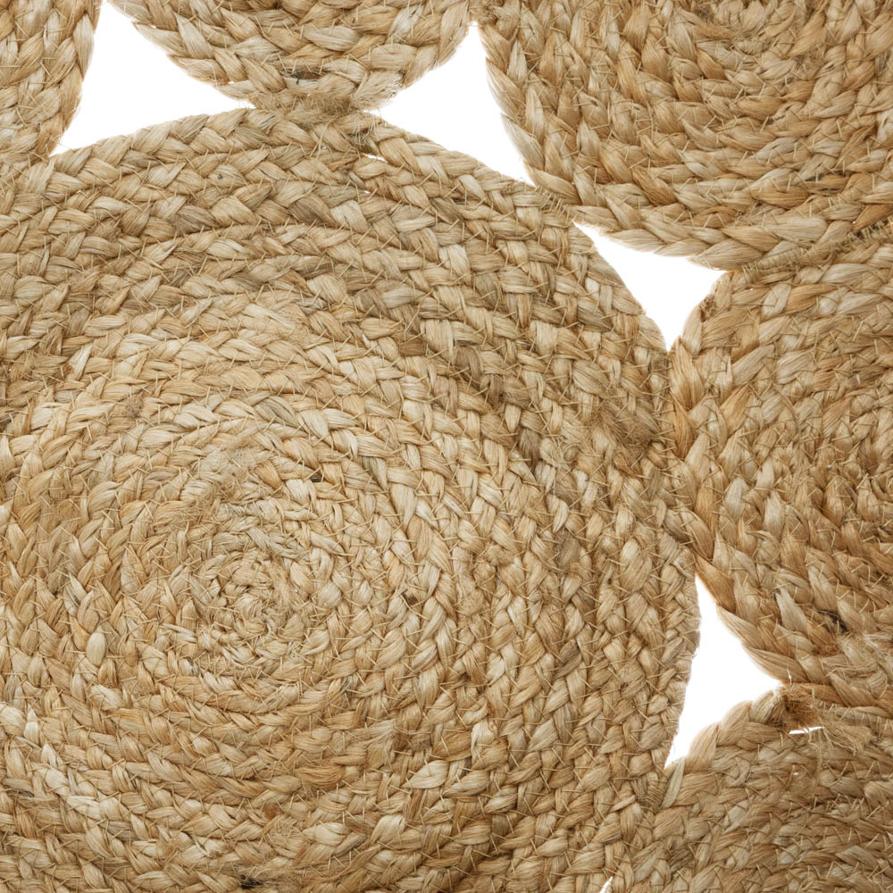 Alfombra Redonda De Yute Ajoure D80Cm