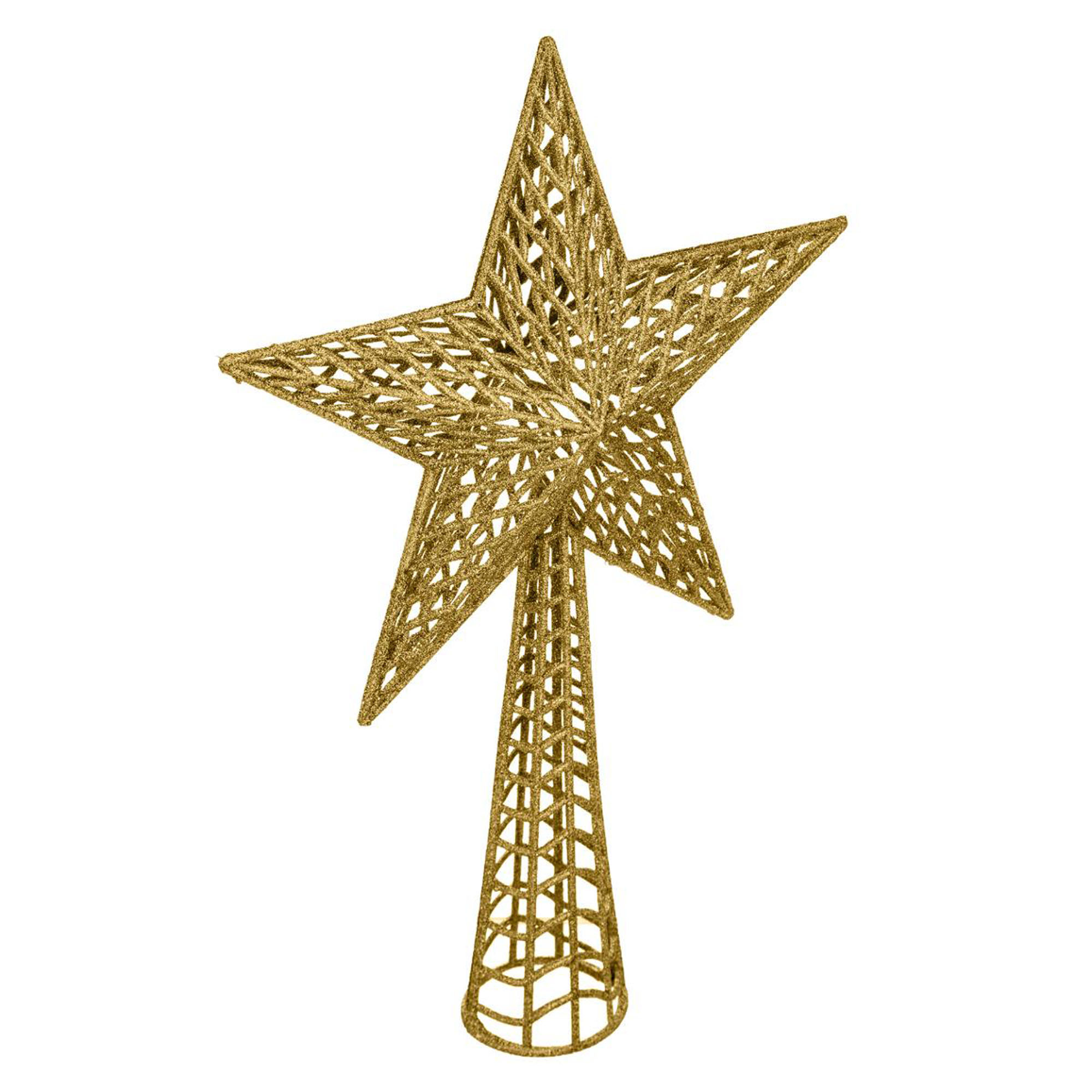 Estrella Dorada Para Copa De &Aacute;rbol 38cm
