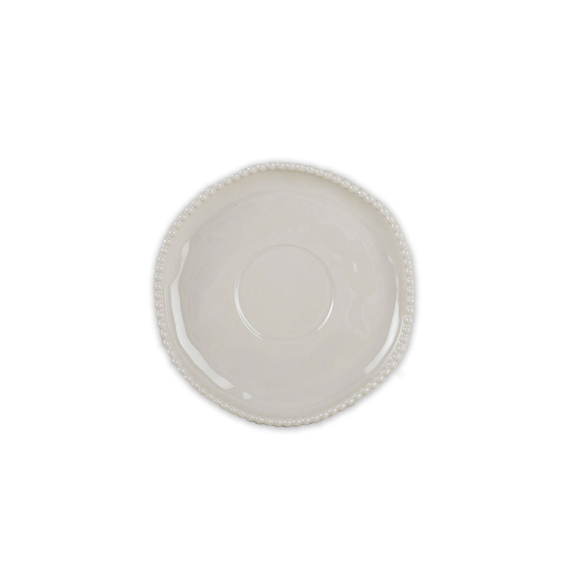 Taza con platillo PEARL beige 18cl