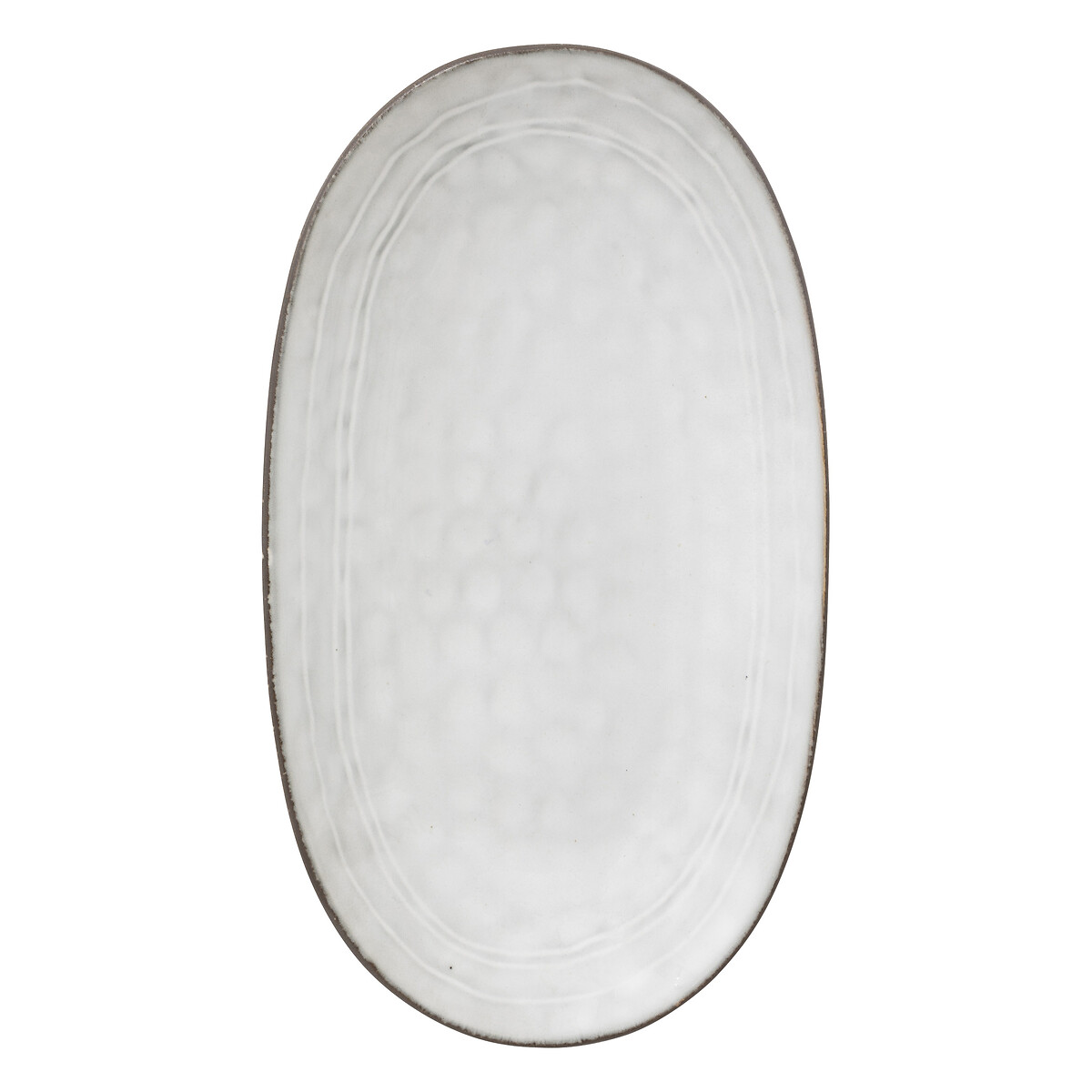 Fuente Ovalada Flower Azul 18x30cm