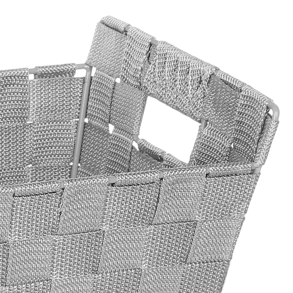 Cesta De Almacenaje C/ Asas P/Baño Gris 