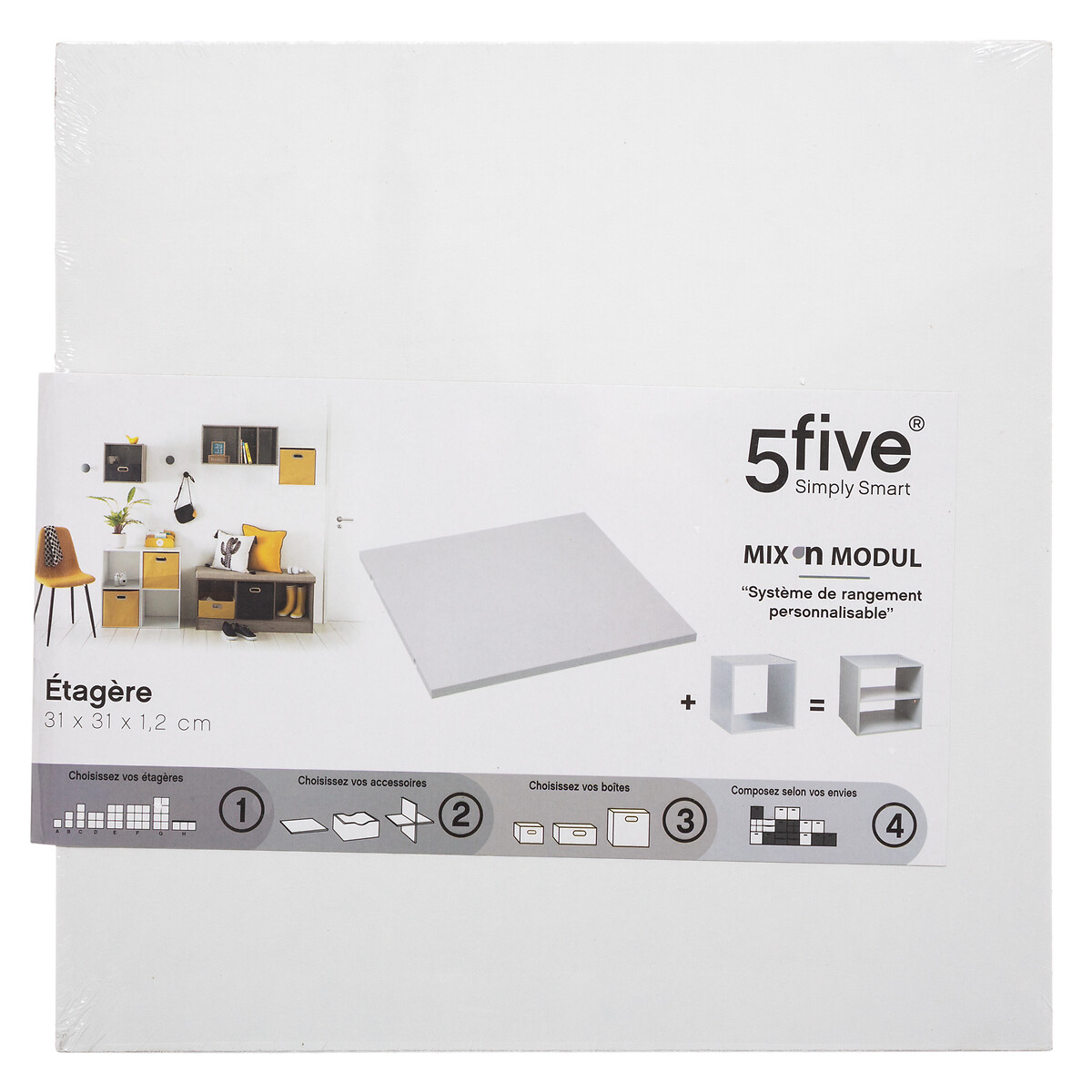 Estante Mixmodul Blanco 32x32x1.2Cm