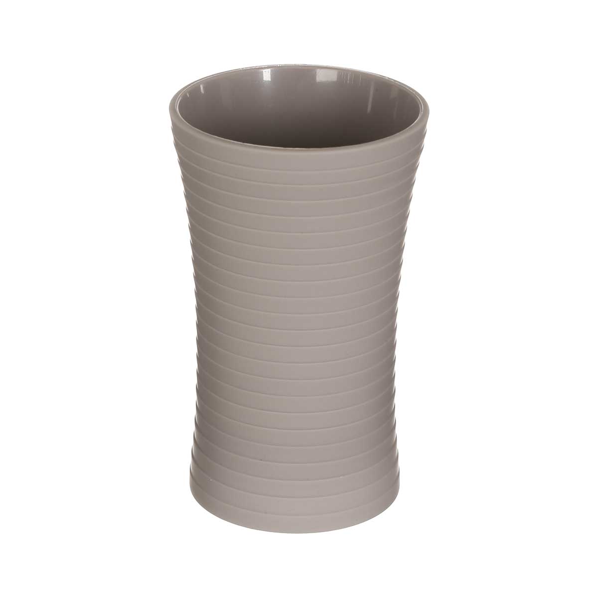 Conjunto De 3 Acessórios WC Riscas Taupe