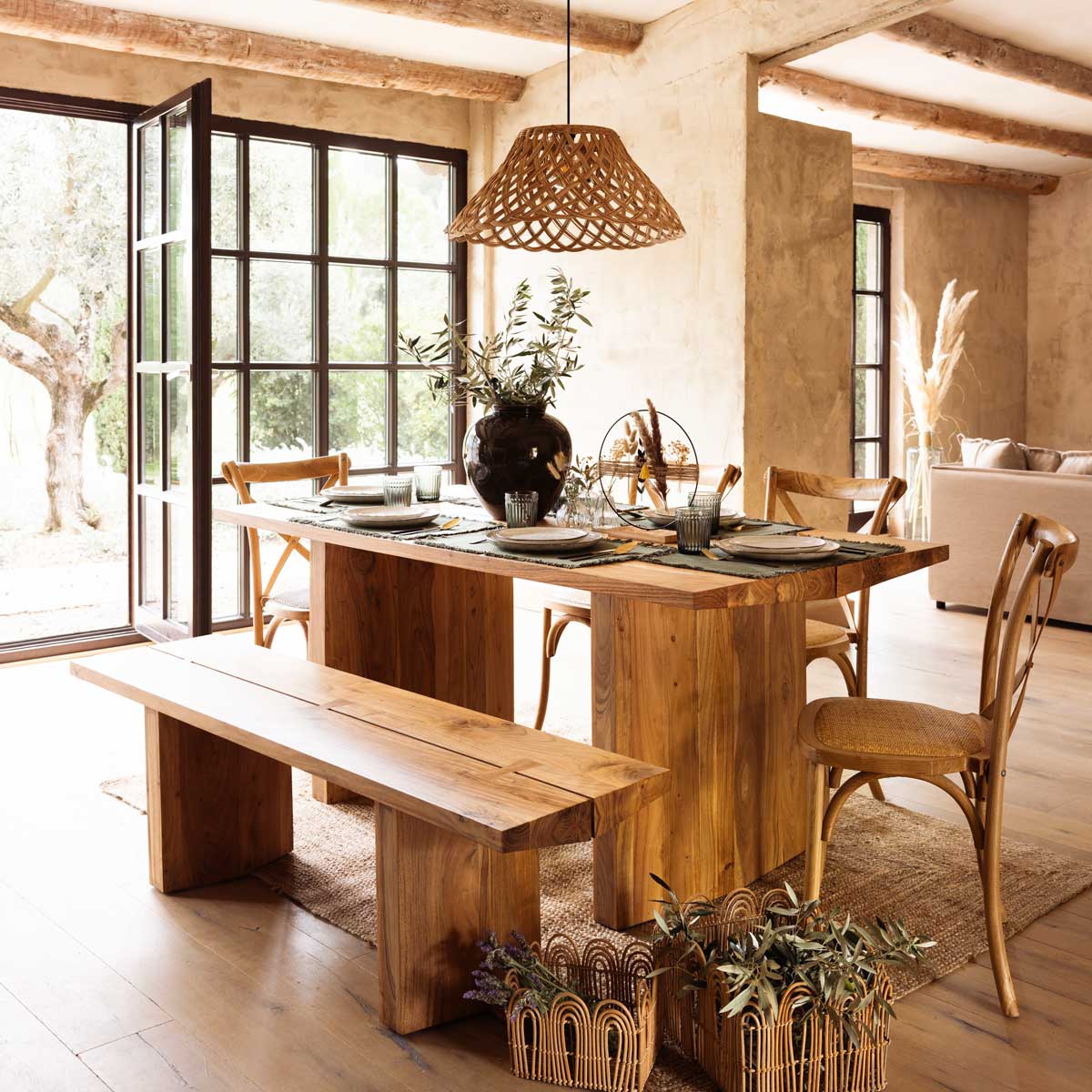 Corona De Flores Secas C/Soporte 31Cm