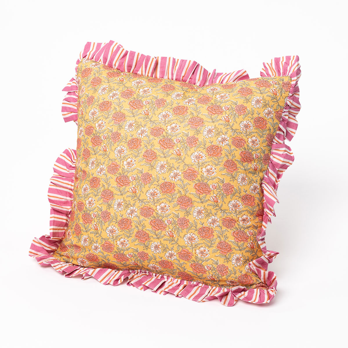 Almohada Yucatán Con Rosas 45x45cm