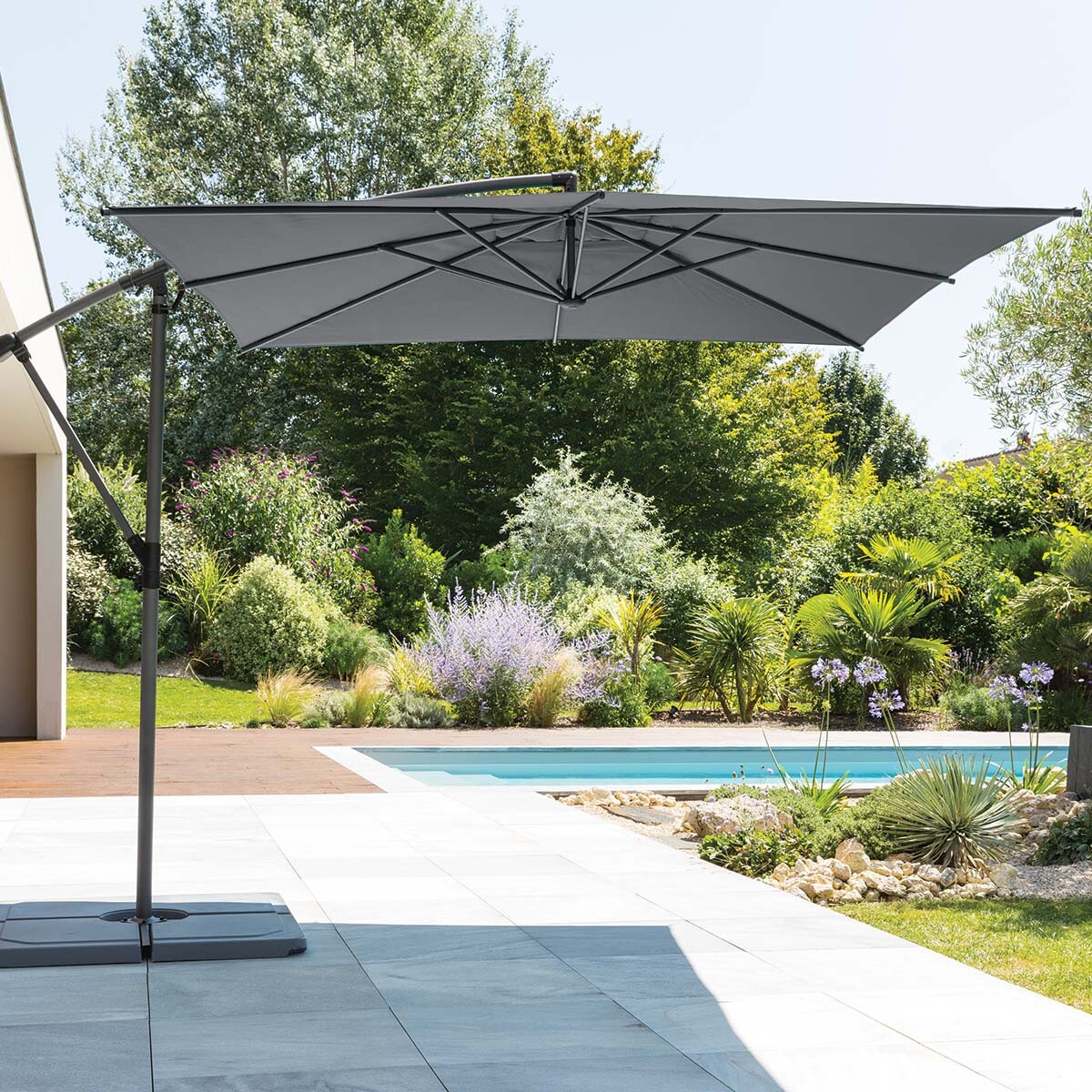 Parasol MANOA ardósia 2.5x2.5m