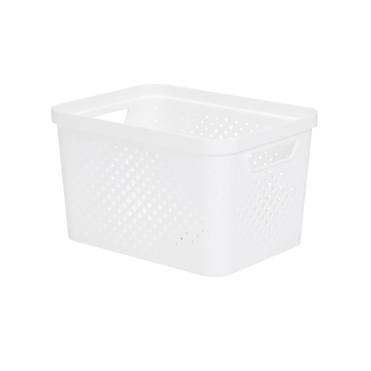 Cesto de almacenaje PIXEL blanco 16l