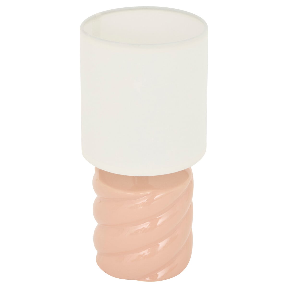 L&aacute;mpara de mesa rosa de cer&aacute;mica 17 cm
