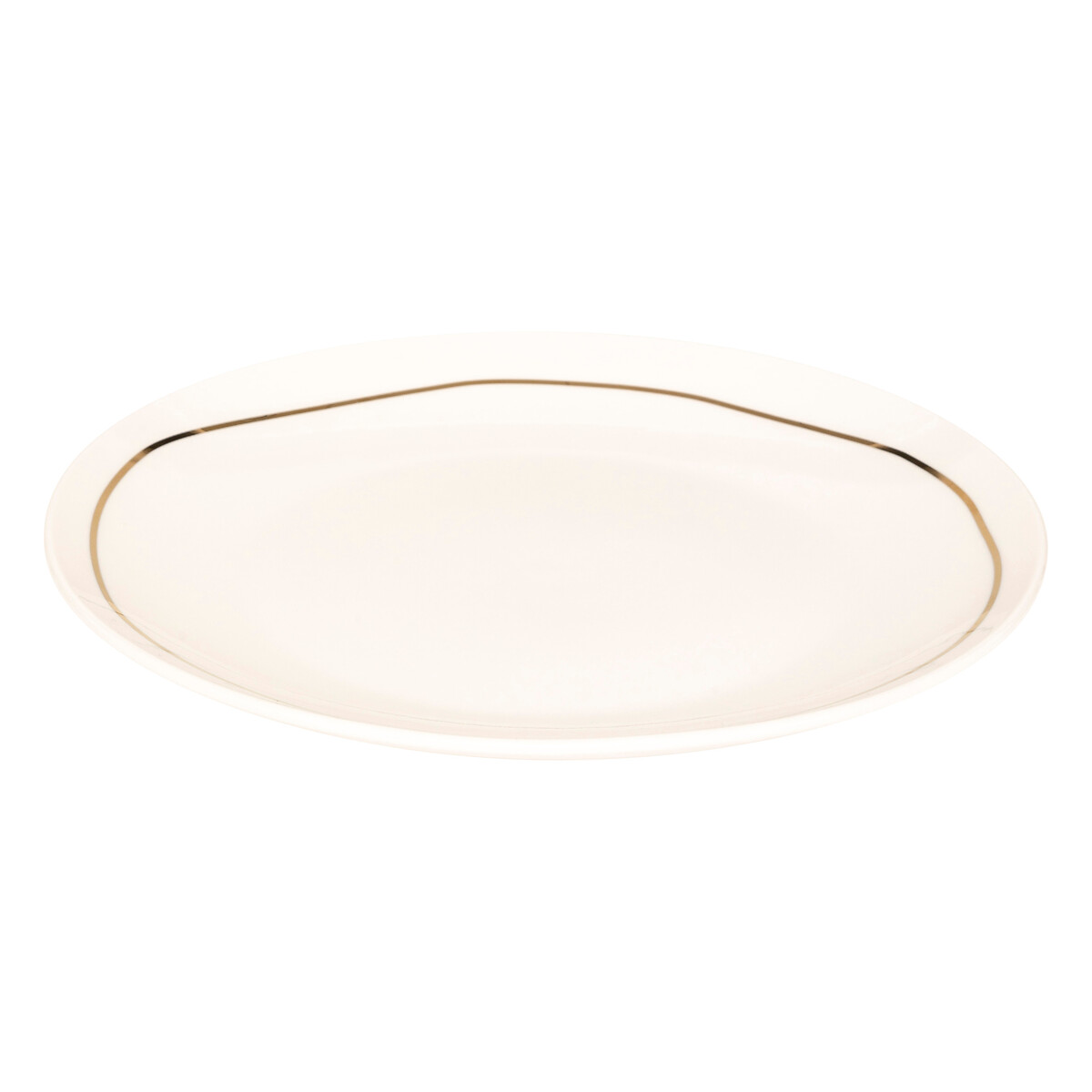 Plato llano SELENA blanco de porcelana 26cm