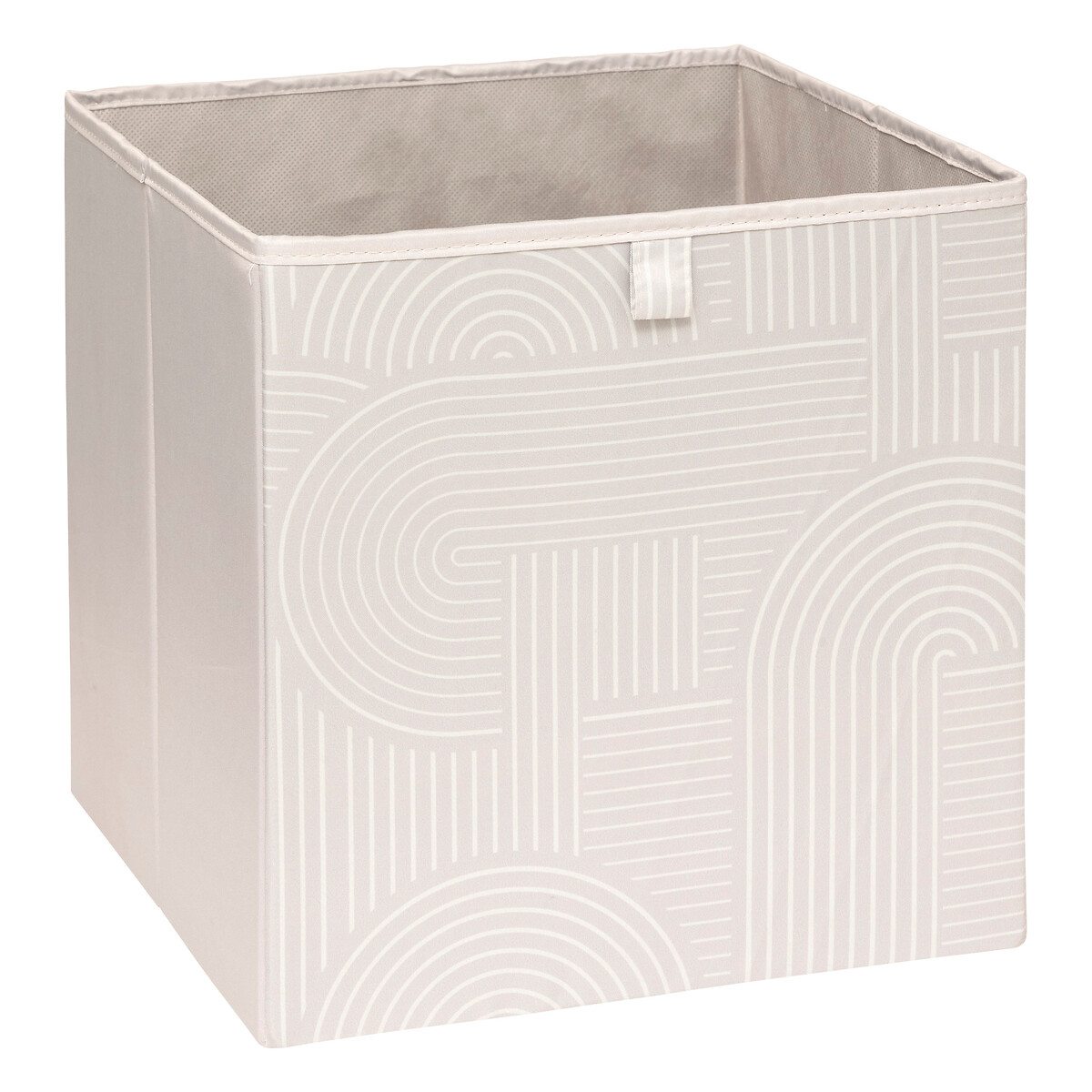 Caja de almacenaje estampado ARCHER beige 31x31cm