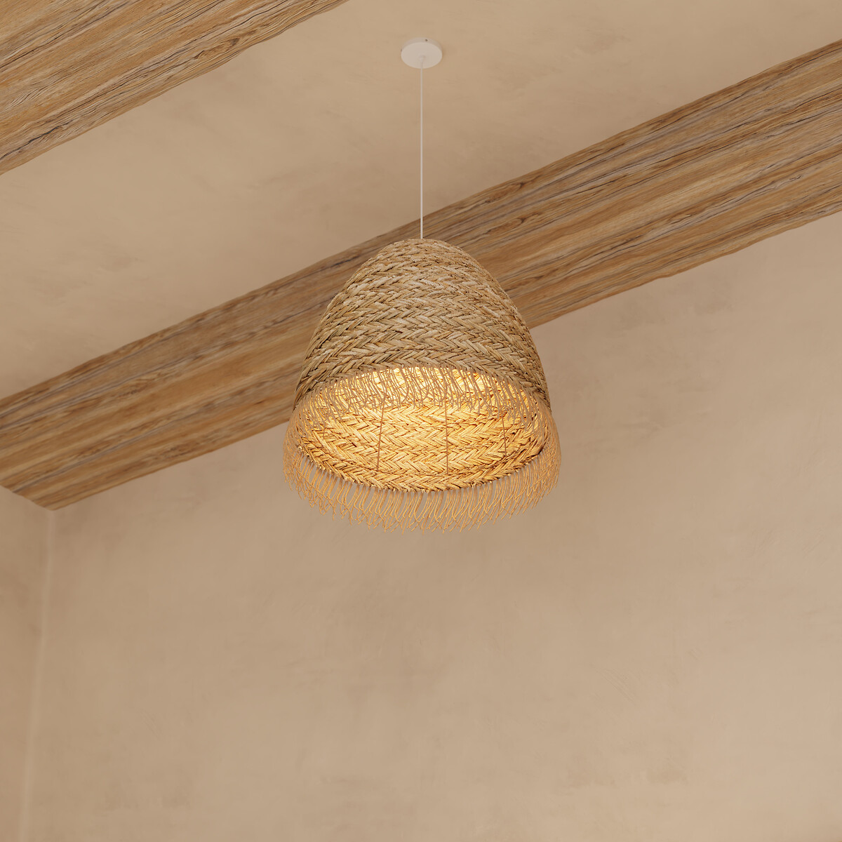 Pantalla De Rafia Beige Hania