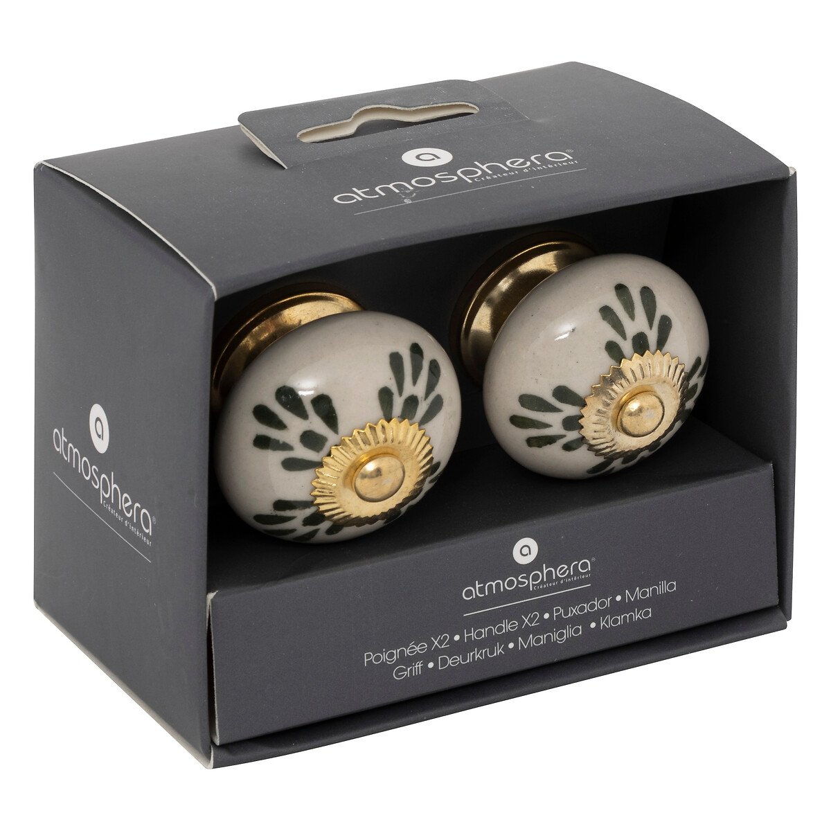 Juego 2 Tiradores De Cerámica 3.8x4.8Cm