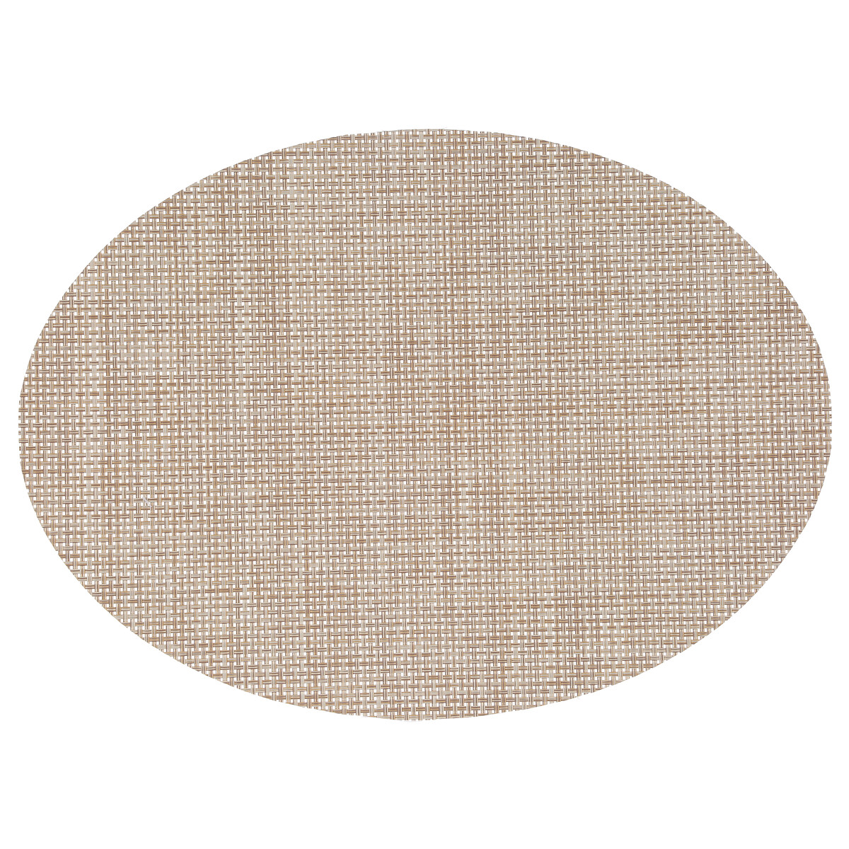 Mantel Individual Beige Ovalado