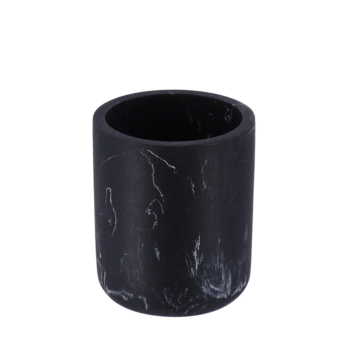 Vaso Ba&ntilde;o Negro Efecto M&aacute;rmol