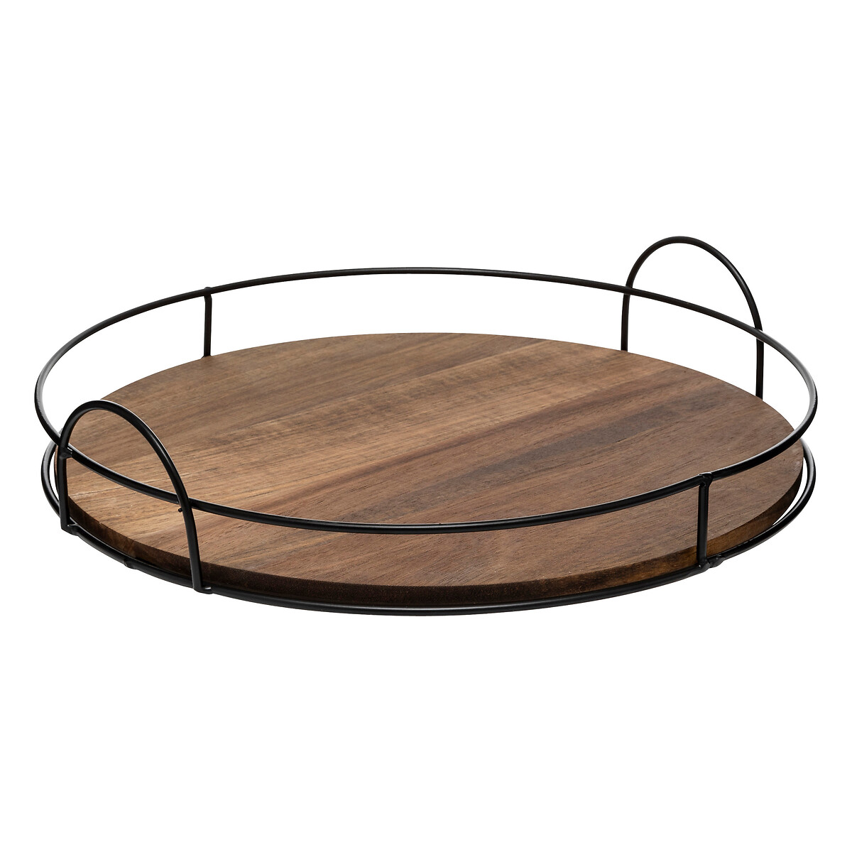 Bandeja redonda MINA natural de bambú 34cm