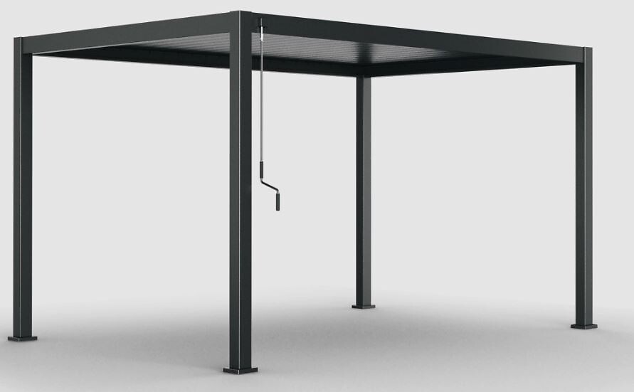 P&eacute;rgola &Eacute;VORA gris graphite 4x3m