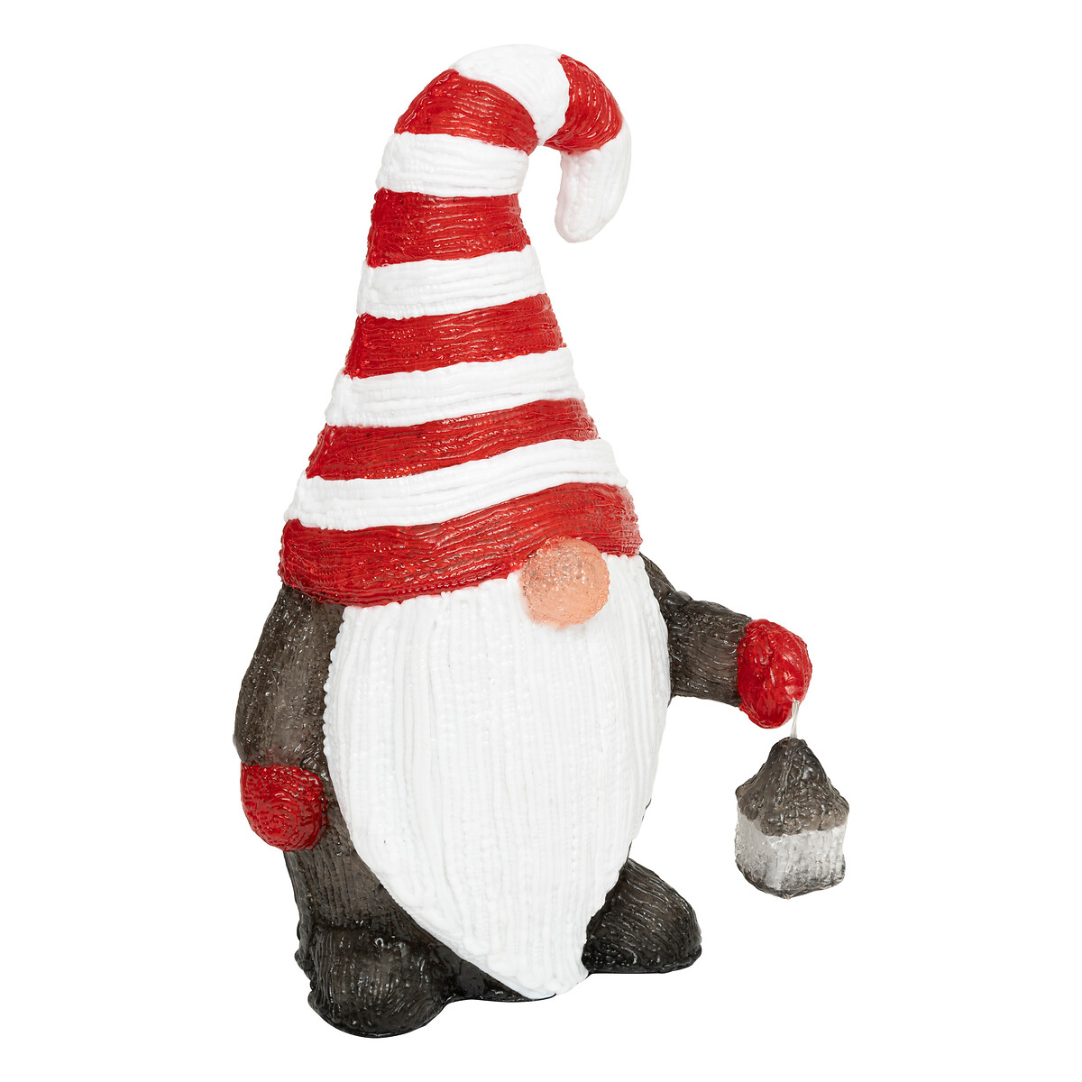 Figura De Gnomo Luminoso Con LED Solar 23x39,5cm 