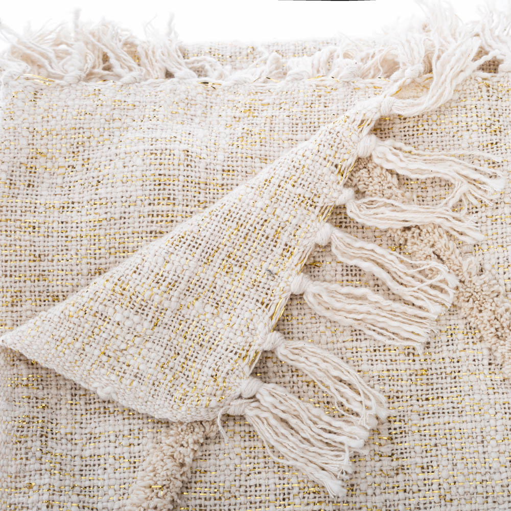 Manta Shine Bege 130x180cm