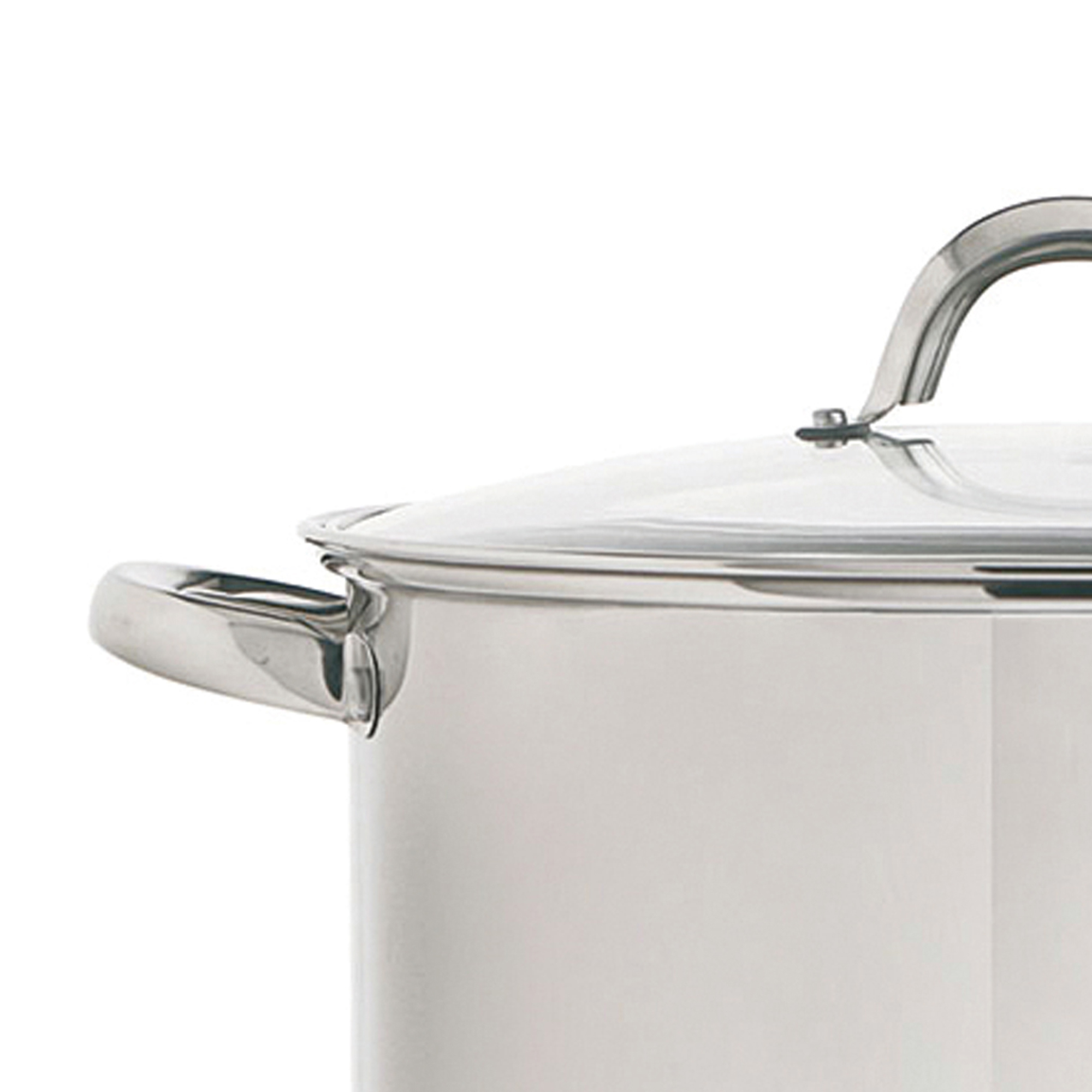 Olla De Acero Inoxidable C/Tapa 30Cm