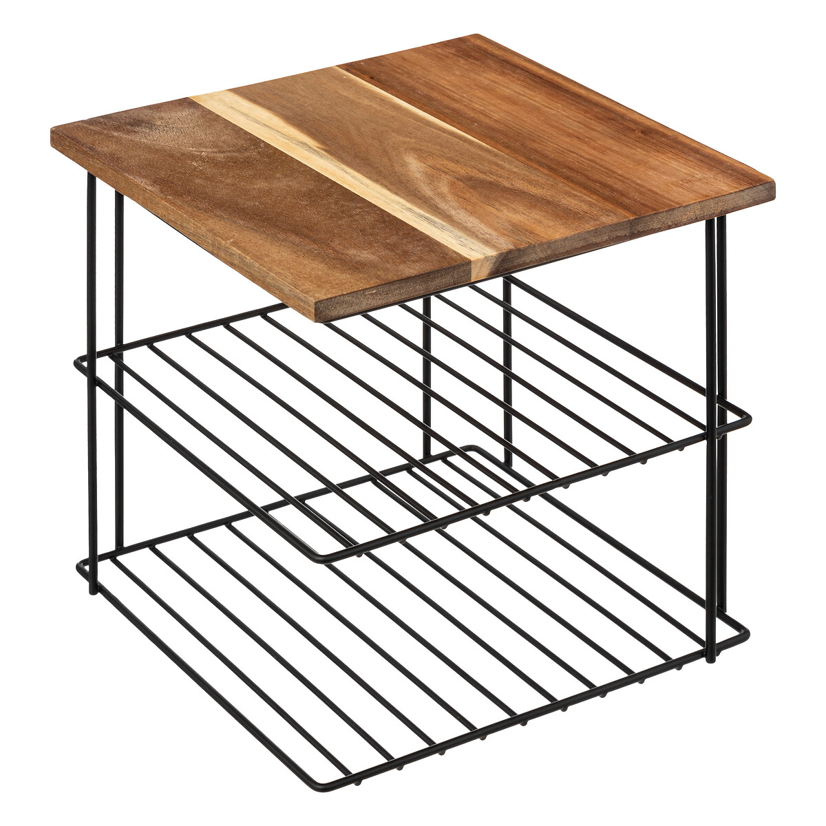 Estantería 2 Niveles Hierro Y Madera