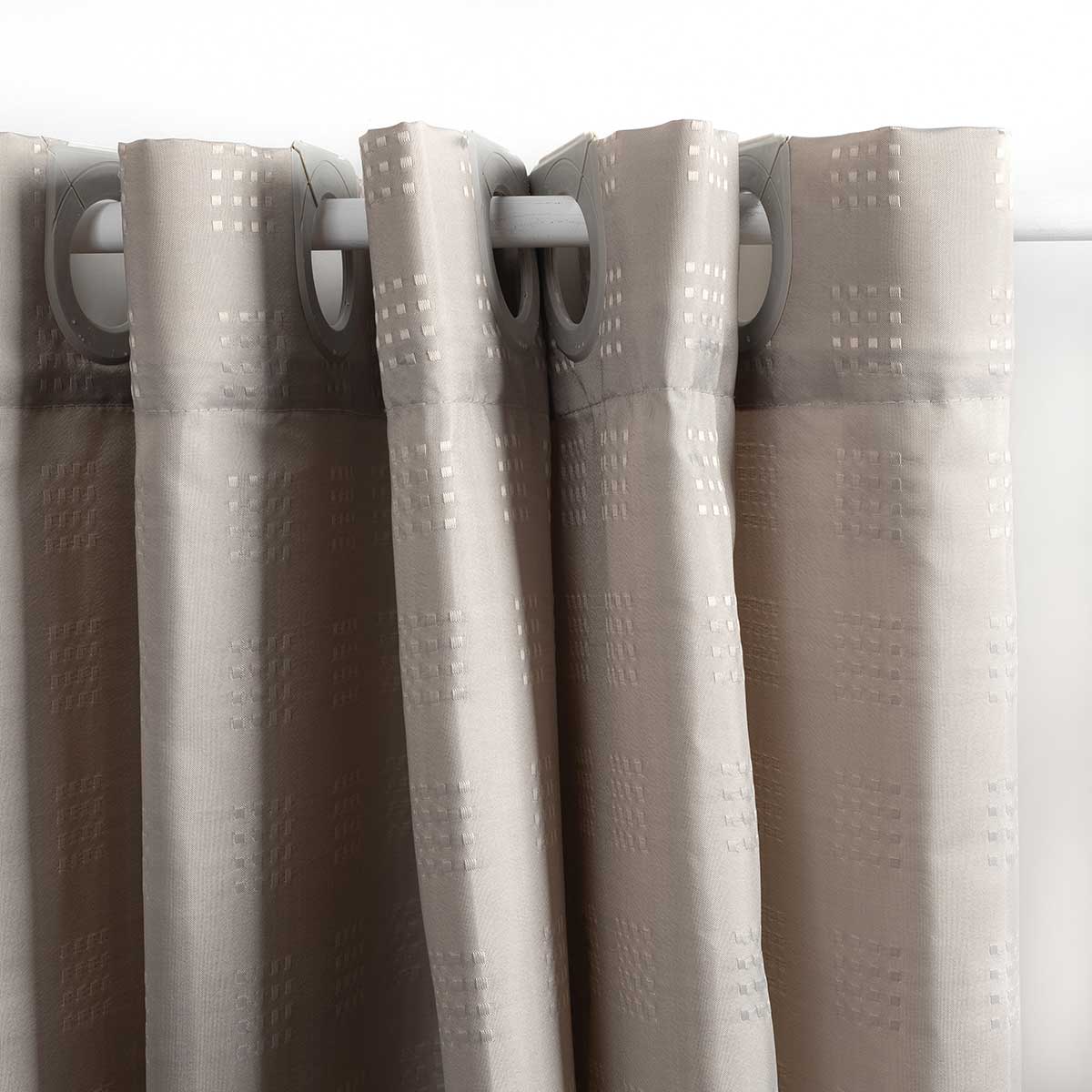 Cortina De Ducha Gris Pardo 180x200cm