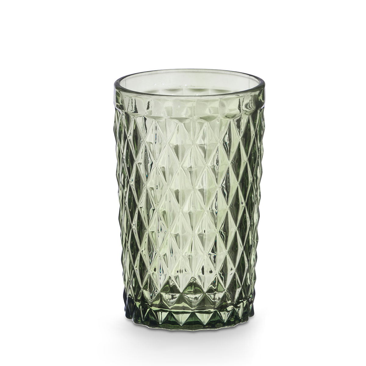 Vaso De Agua Diamante Verde 37cl