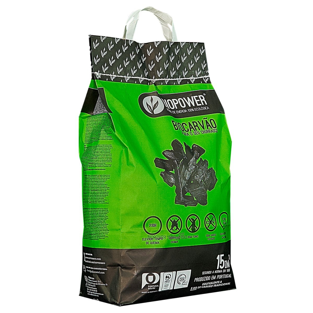 Bolsa De Carb&oacute;n Ecol&oacute;gico Biopower 15Dm3
