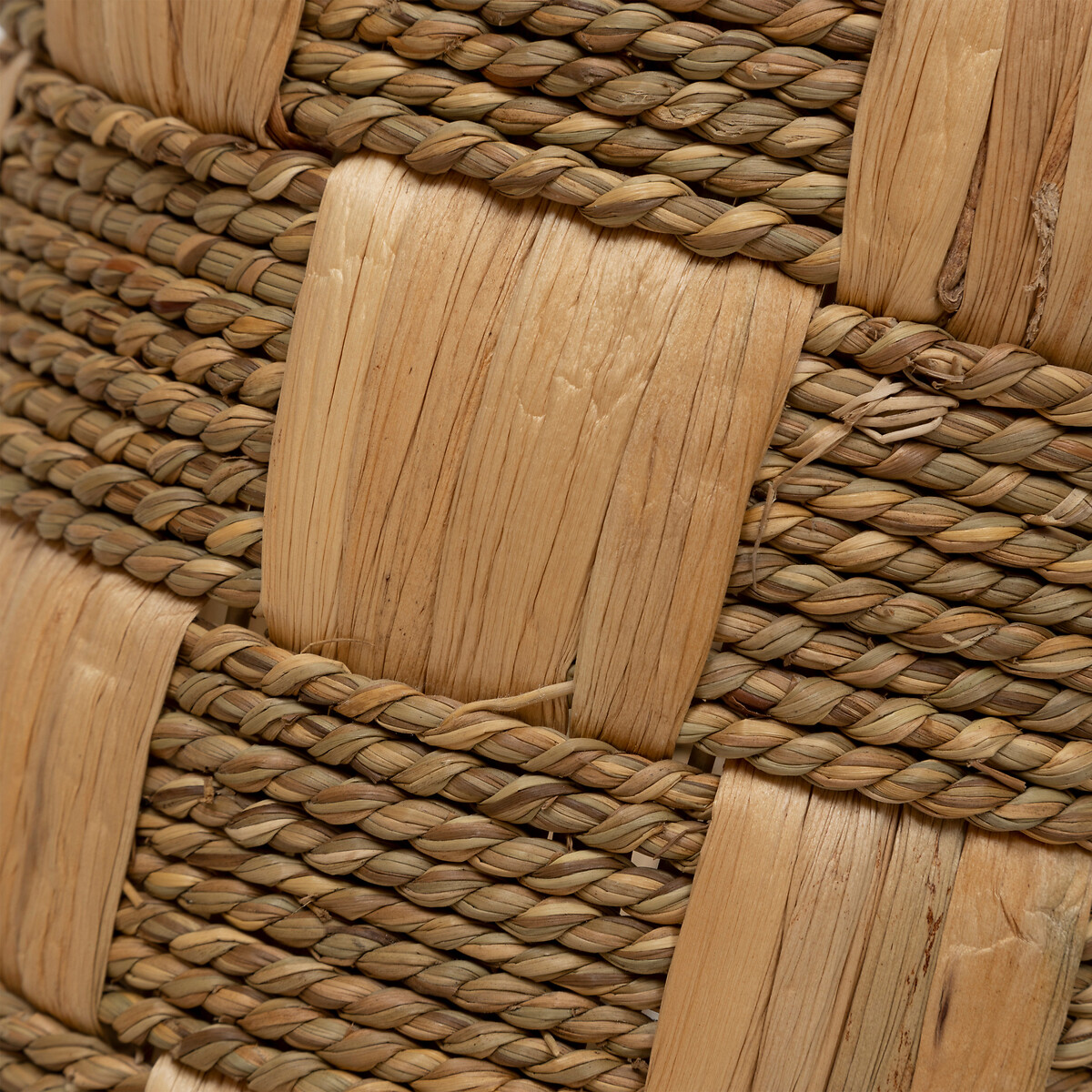 Cesta redonda NADI marr&oacute;n de yute 30cm