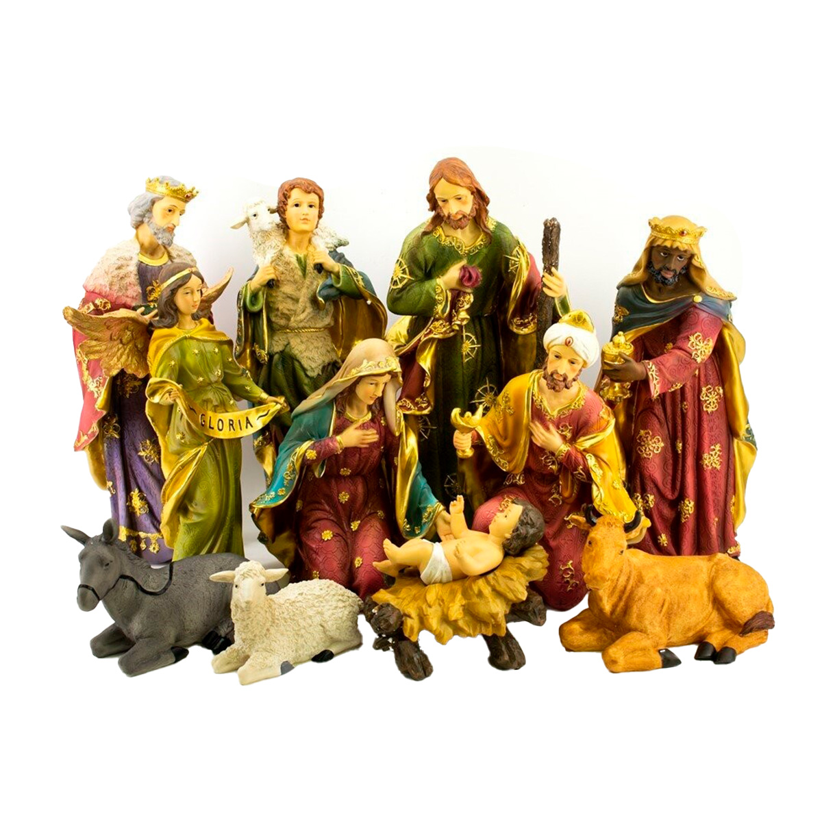 Pesebre con 11 figuras 