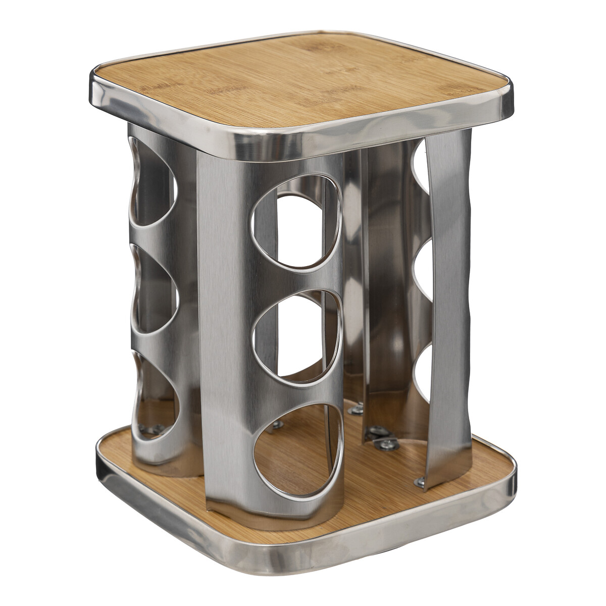 Conjunto De 12 Frascos Para Especiarias Com Suporte Rotativo