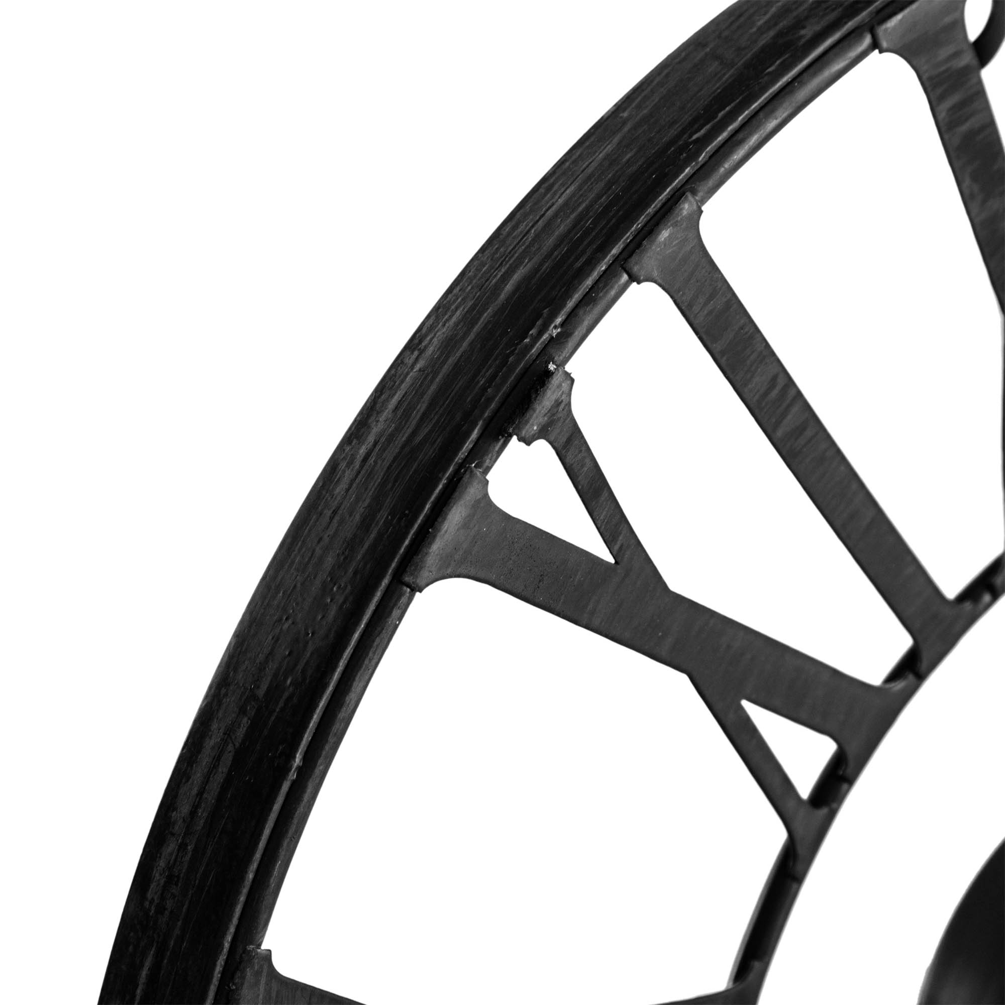 Rel&oacute;gio Decorativo De Parede Preto Vintage 36,5CM