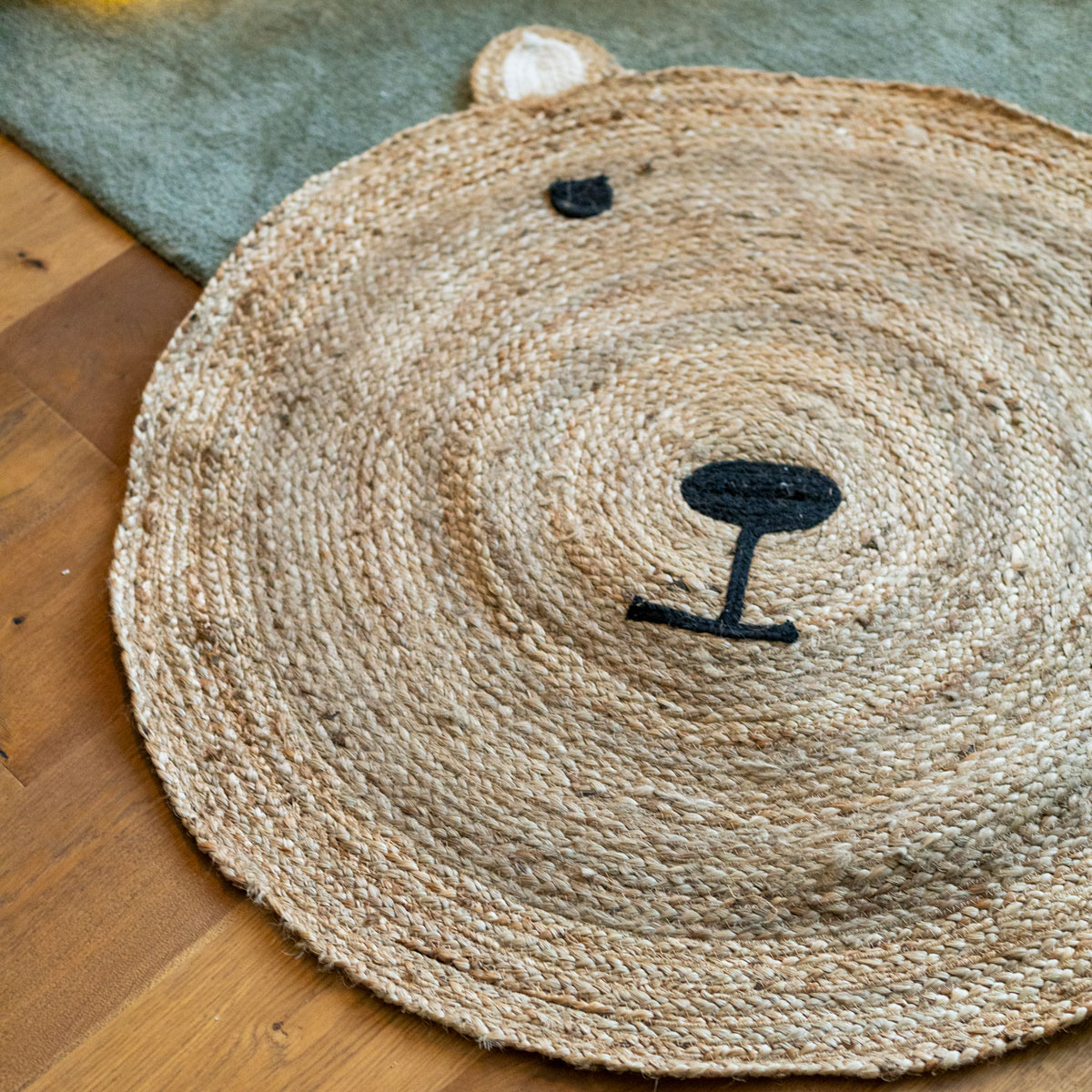 Alfombra de oso beige 100cm 