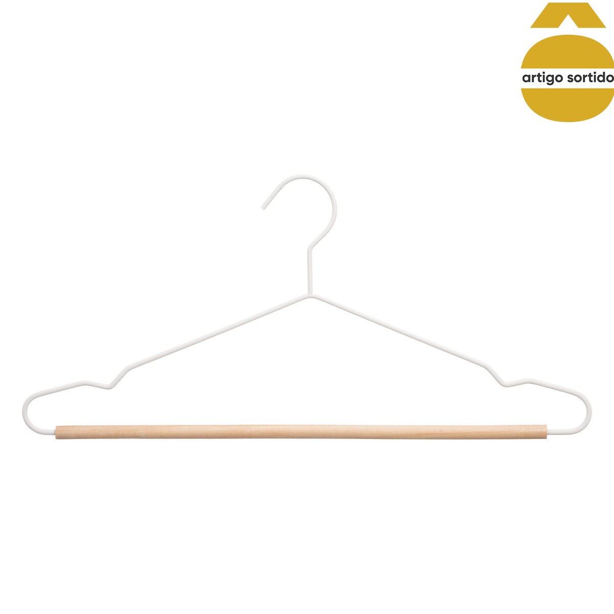 Percha De Metal Con Madera 43x1.15x20