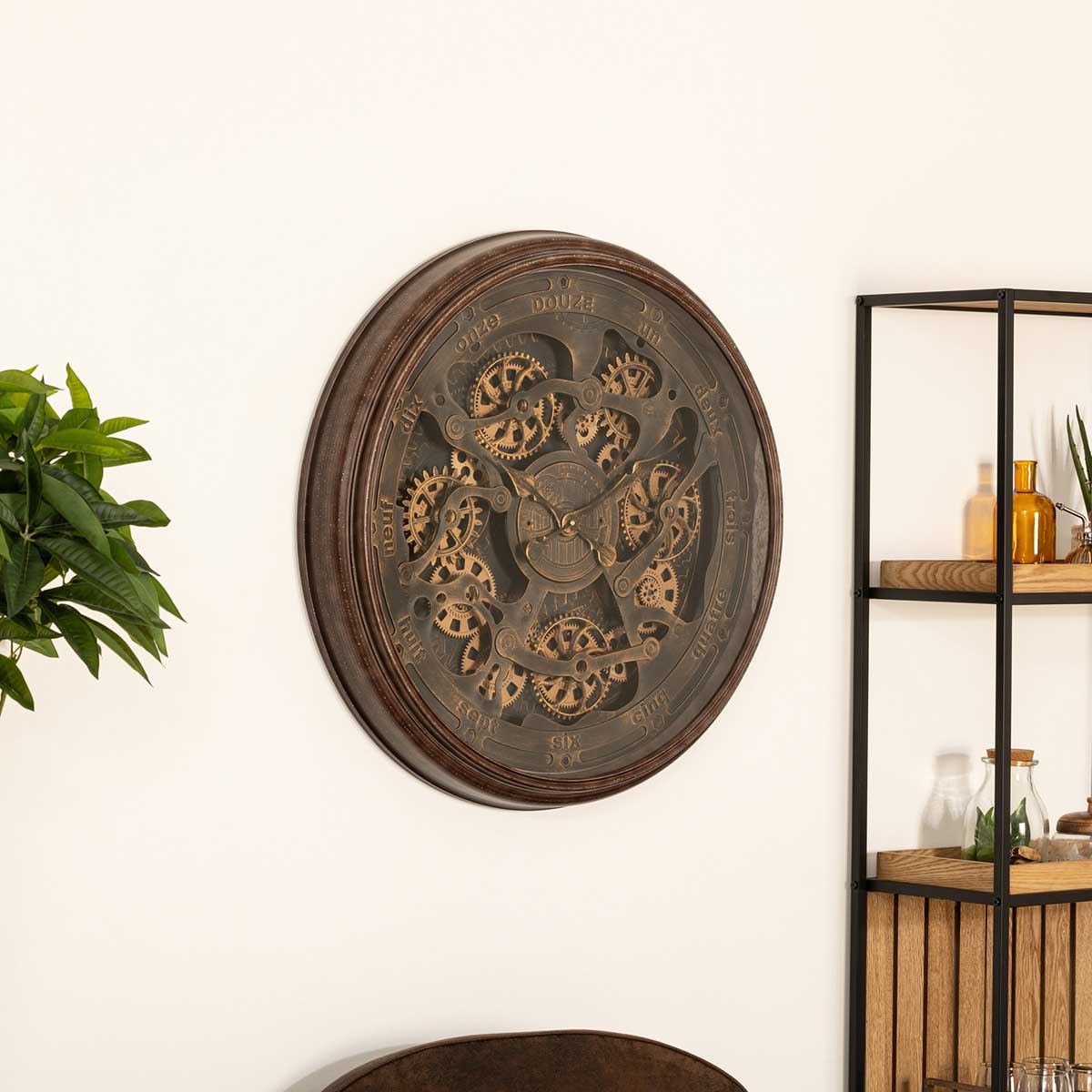 Reloj de Pared Alban Marrón 76cm