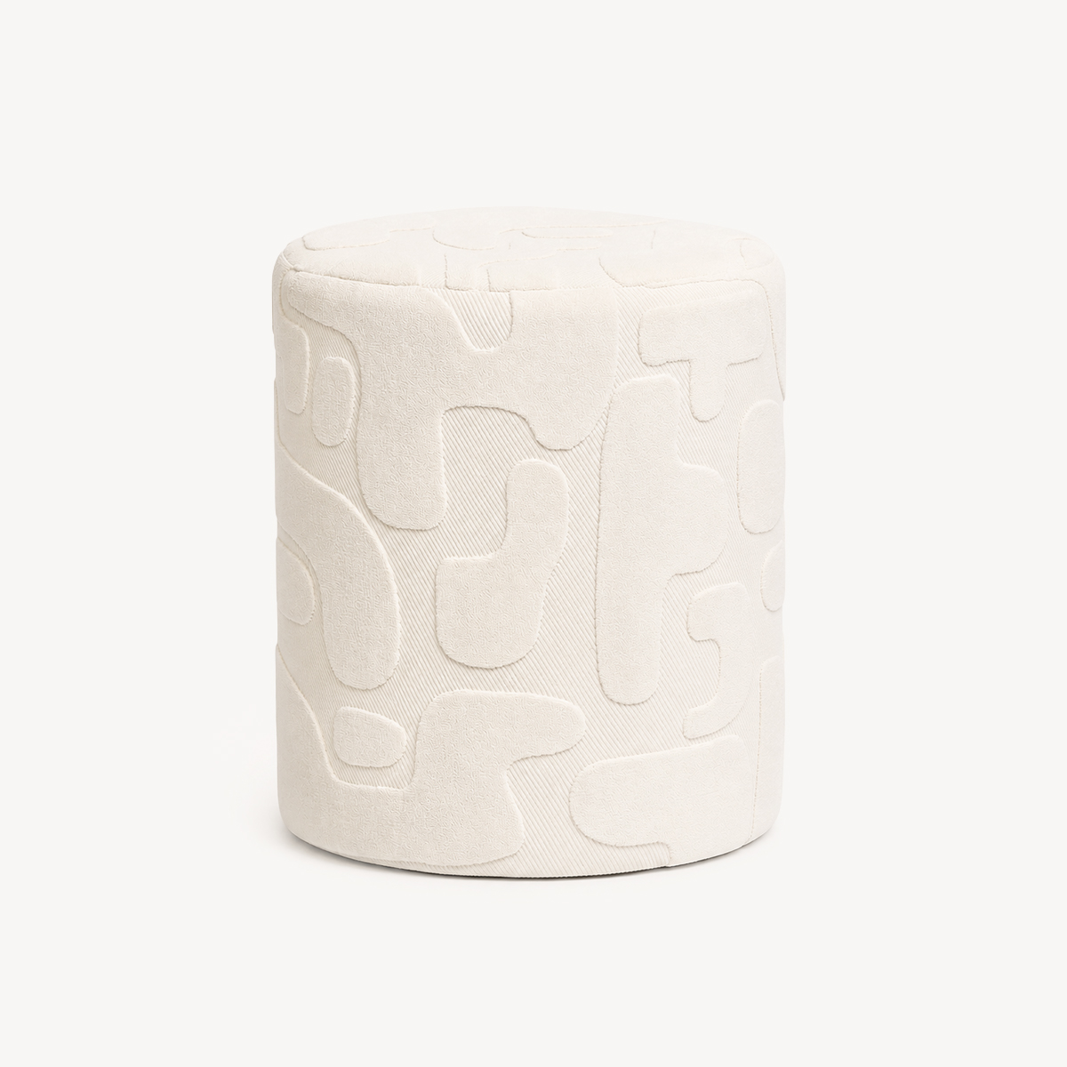 Puf con almacenaje DELOR blanco
