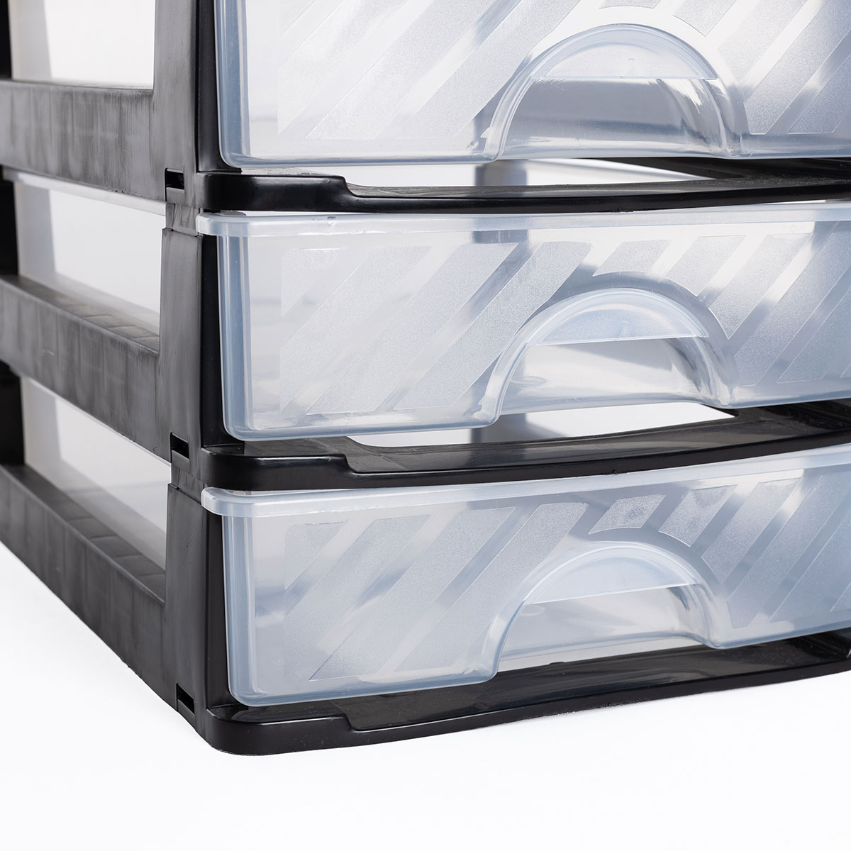 Organizador C/4 Cajones A4 Bajo Pl&aacute;stico