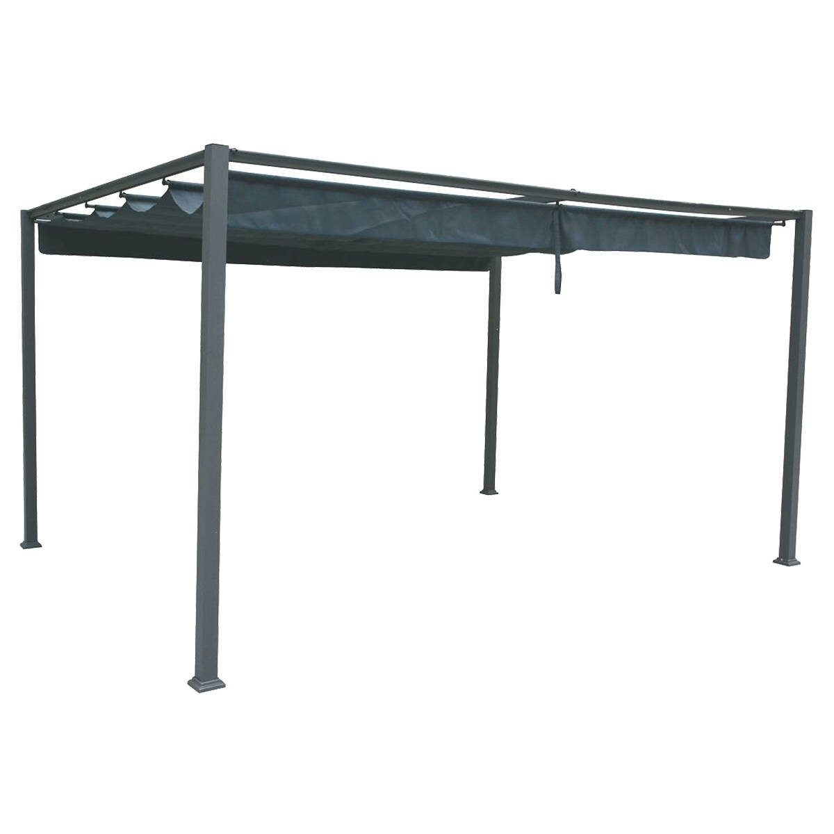 P&eacute;rgola PALMEIRA gris ardosia 3x4m
